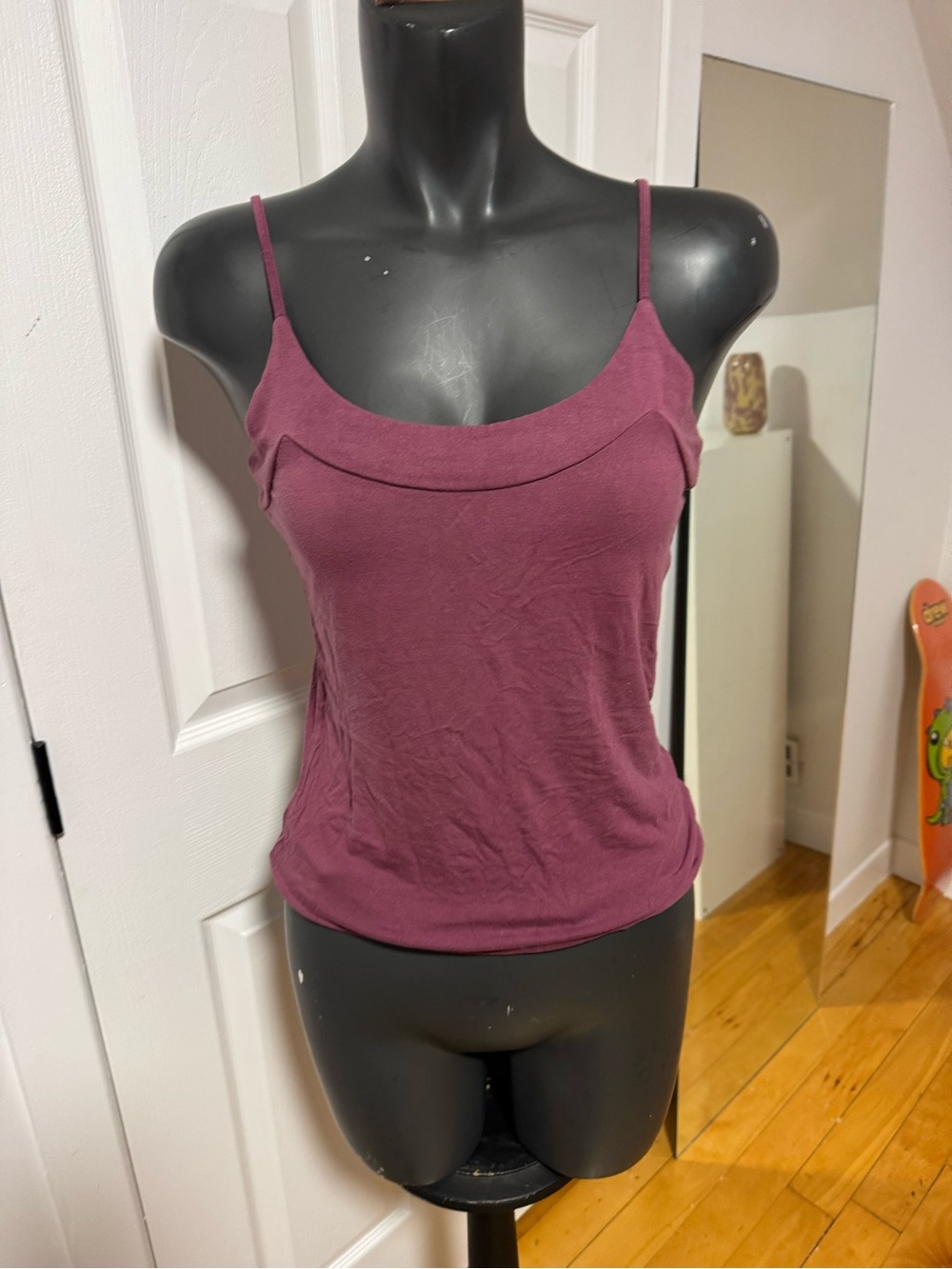 Women’s Slim-Fit Spaghetti Strap Tank Top - Plum